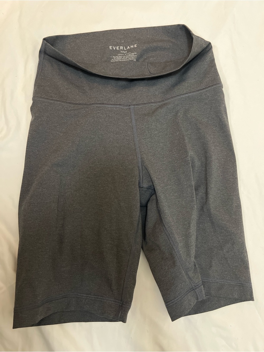 Everlane Charcoal Gray High-Rise Bike Shorts